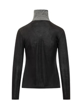 Black Turtleneck with Lurex Collar PURO TATTO - Collezione Happy Birthday | Lidia Shopping