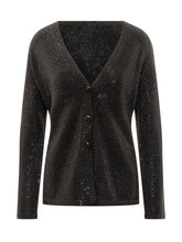 Emporio Armani Black Cardigan with Rhinestones and V Neck - Collezione Happy Birthday | Lidia Shopping