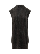 Emporio Armani Vestito Senza Maniche Con Strass - Abbigliamento Donna | Lidia Shopping