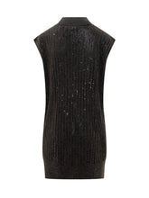 Emporio Armani Vestito Senza Maniche Con Strass - Abbigliamento Donna | Lidia Shopping