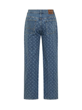 Marine Serre Blue Moon Print Jeans - Collezione Happy Birthday | Lidia Shopping