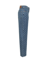 Marine Serre Blue Moon Print Jeans - Collezione Happy Birthday | Lidia Shopping