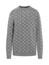 Maglione Grigio con Stampa Moon di Marine Serre - Abbigliamento Uomo | Lidia Shopping