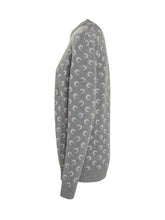 Maglione Grigio con Stampa Moon di Marine Serre - Abbigliamento Uomo | Lidia Shopping
