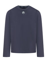 Marine Serre Blue Long-Sleeve Top with Logo - Collezione Happy Birthday | Lidia Shopping