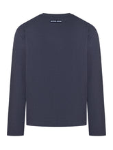 Marine Serre Blue Long-Sleeve Top with Logo - Collezione Happy Birthday | Lidia Shopping