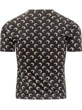 Marine Serre T-Shirt with Crescent Moon Pattern - Collezione Happy Birthday | Lidia Shopping