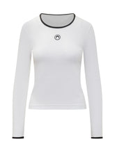 Marine Serre Top in Cotone con Logo Ricamato - Abbigliamento Donna | Lidia Shopping