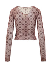 Top Marine Serre Tulle Monogram - Abbigliamento Donna | Lidia Shopping