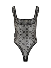 Marine Serre Body in Tulle con Ricami Logo - Abbigliamento Donna | Lidia Shopping