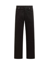 Stone Island Black Straight-Leg Jeans - Collezione Happy Birthday | Lidia Shopping