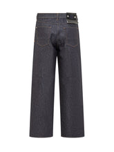 Stone Island Wide Leg Blue Jeans - Collezione Happy Birthday | Lidia Shopping