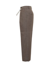 Santaniello Pantaloni Marroni a Vita Alta - Abbigliamento Uomo | Lidia Shopping