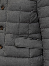 MooRer Grey Quilted Wool Jacket - Collezione Happy Birthday | Lidia Shopping