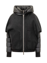 MooRER Pegaso Black Wool and Nylon Jacket - Collezione Happy Birthday | Lidia Shopping