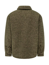 Overshirt in Lana Verde Emporio Armani - Abbigliamento Uomo | Lidia Shopping