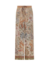 Pantaloni ampi in seta stile tapestry Pierre-Louis Mascia - Abbigliamento Donna | Lidia Shopping