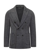 Circolo Grey Wool Double-Breasted Blazer - Circolo | Lidia Shopping