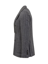 Circolo Grey Wool Double-Breasted Blazer - Circolo | Lidia Shopping