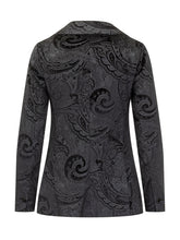 Circolo Blazer Monopetto Jacquard Nero Paisley - Abbigliamento Donna | Lidia Shopping
