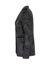 Circolo Blazer Monopetto Jacquard Nero Paisley - Abbigliamento Donna | Lidia Shopping