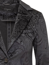 Circolo Blazer Monopetto Jacquard Nero Paisley - Abbigliamento Donna | Lidia Shopping