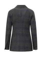 Circolo Checked Single-Breasted Blazer - Circolo | Lidia Shopping