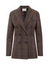 Circolo Blazer Doppiopetto a Quadri Marrone - Abbigliamento Donna | Lidia Shopping