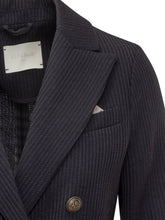 Circolo Pinstripe Double-Breasted Blazer - Circolo | Lidia Shopping