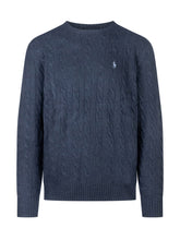 Polo Ralph Lauren Blue Cable Knit Sweater - Collezione Happy Birthday | Lidia Shopping