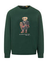 Polo Ralph Lauren Green Sweatshirt with Polo Bear - Collezione Happy Birthday | Lidia Shopping