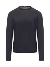 Malo Blue Virgin Wool Crewneck Sweater - Collezione Happy Birthday | Lidia Shopping