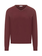 Malo Bordeaux Wool V-Neck Sweater - Collezione Happy Birthday | Lidia Shopping