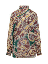 Etro Camicia in Seta con Stampa Paisley Multicolor - Abbigliamento Donna | Lidia Shopping