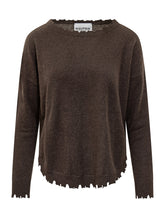 Maglia Girocollo con Orlo Raw Cut KUJTEN - Abbigliamento Donna | Lidia Shopping