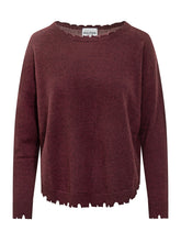 Maglia Girocollo con Bordi Taglio Vivo KUJTEN - Abbigliamento Donna | Lidia Shopping