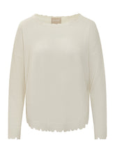 Maglia Girocollo con Finiture Irregolari KUJTEN - Abbigliamento Donna | Lidia Shopping