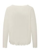 Maglia Girocollo con Finiture Irregolari KUJTEN - Abbigliamento Donna | Lidia Shopping