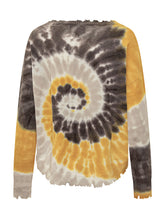 Maglia Tie-Dye con Orli Taglio Vivo KUJTEN - Abbigliamento Donna | Lidia Shopping