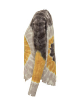 Maglia Tie-Dye con Orli Taglio Vivo KUJTEN - Abbigliamento Donna | Lidia Shopping
