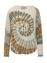 Maglia Tie-Dye con Bordi Taglio Vivo KUJTEN - Abbigliamento Donna | Lidia Shopping