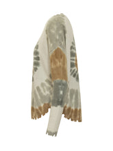 Maglia Tie-Dye con Bordi Taglio Vivo KUJTEN - Abbigliamento Donna | Lidia Shopping