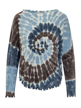Maglia Tie-Dye con Finiture Taglio Vivo KUJTEN - Abbigliamento Donna | Lidia Shopping