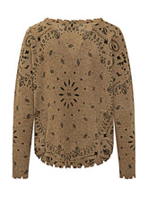 Maglia con Stampa Bandana e Finiture Raw KUJTEN - Abbigliamento Donna | Lidia Shopping