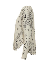 Maglia con Stampa Bandana e Orli Irregolari KUJTEN - Abbigliamento Donna | Lidia Shopping
