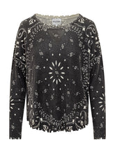 Bandana Print Sweater with Raw Finish KUJTEN - Collezione Happy Birthday | Lidia Shopping