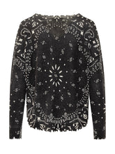 Bandana Print Sweater with Raw Finish KUJTEN - Collezione Happy Birthday | Lidia Shopping