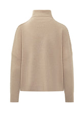 Kujten Maglione Beige In Cashmere Con Collo Alto - Abbigliamento Donna | Lidia Shopping