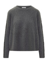 Kujten Maglia Grigia In Cashmere Con Girocollo - Abbigliamento Donna | Lidia Shopping