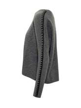 Kujten Maglia Grigia In Cashmere Con Girocollo - Abbigliamento Donna | Lidia Shopping